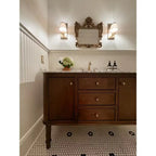 Collette 48 In. Single Sink Cinnamon Oak Bath Vanity with White Carrara Marble Top (Assembled)