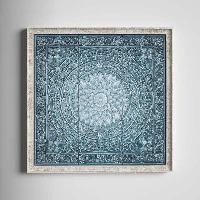 Metal Scroll Home Wall Decor with Embossed Details