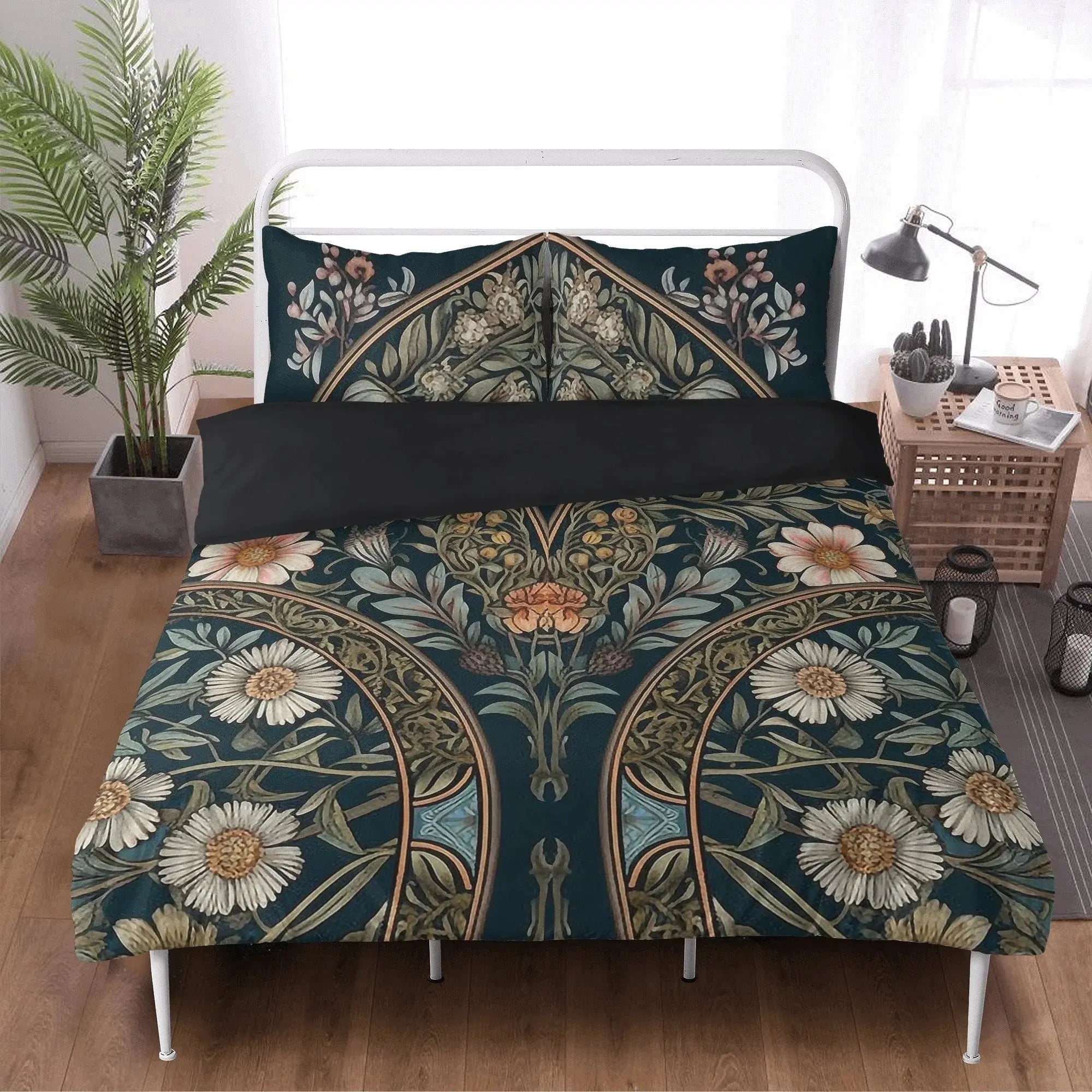 - Dark Cottagecore Forest Animal Bones Witchy 3 Pcs Beddings for Hippie