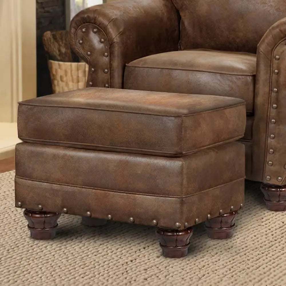 Sedona Rustic Brown Accent Ottoman
