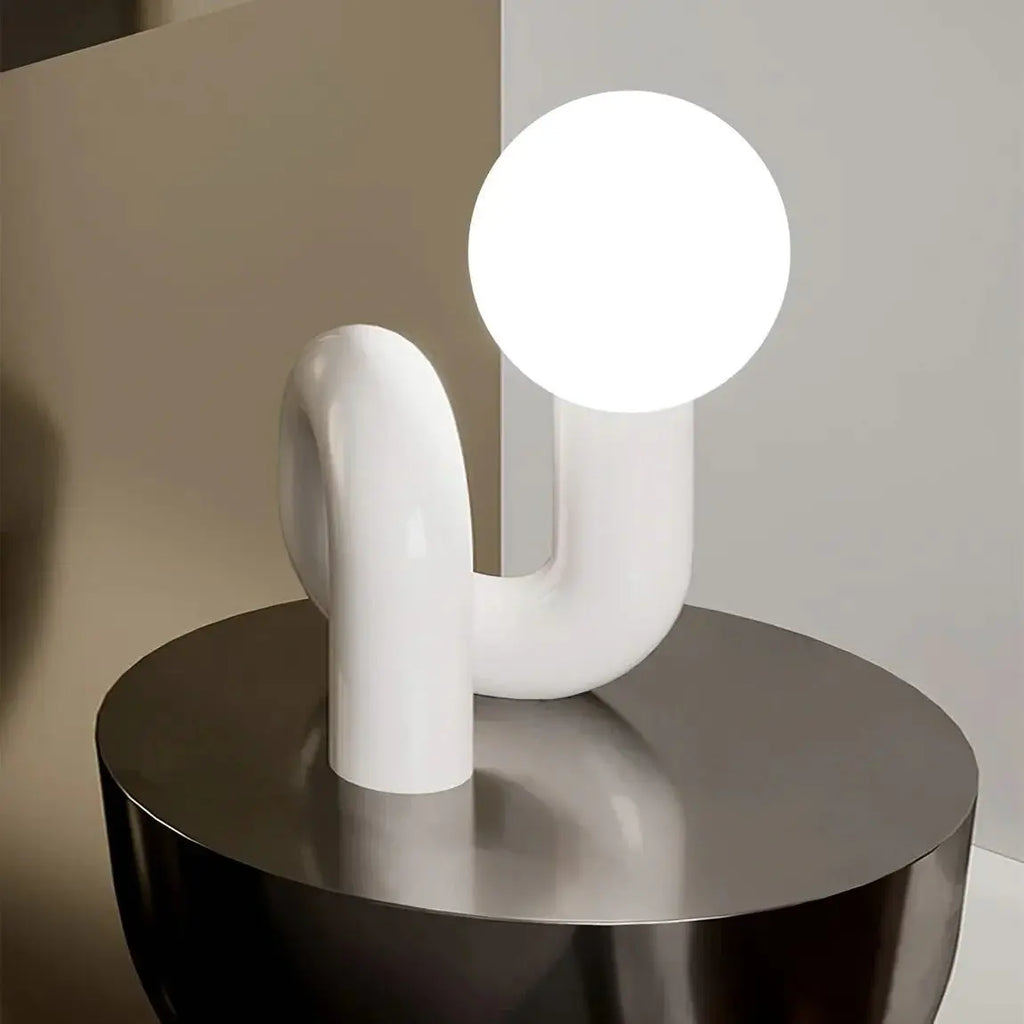 Modern Spiral Bedside Table Lamp - Quirky Whimsical Desk Lamp