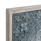 Metal Scroll Home Wall Decor with Embossed Details