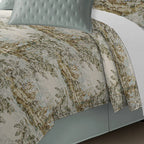 French Countryside Beige/Ivory Linen Duvet Cover Set