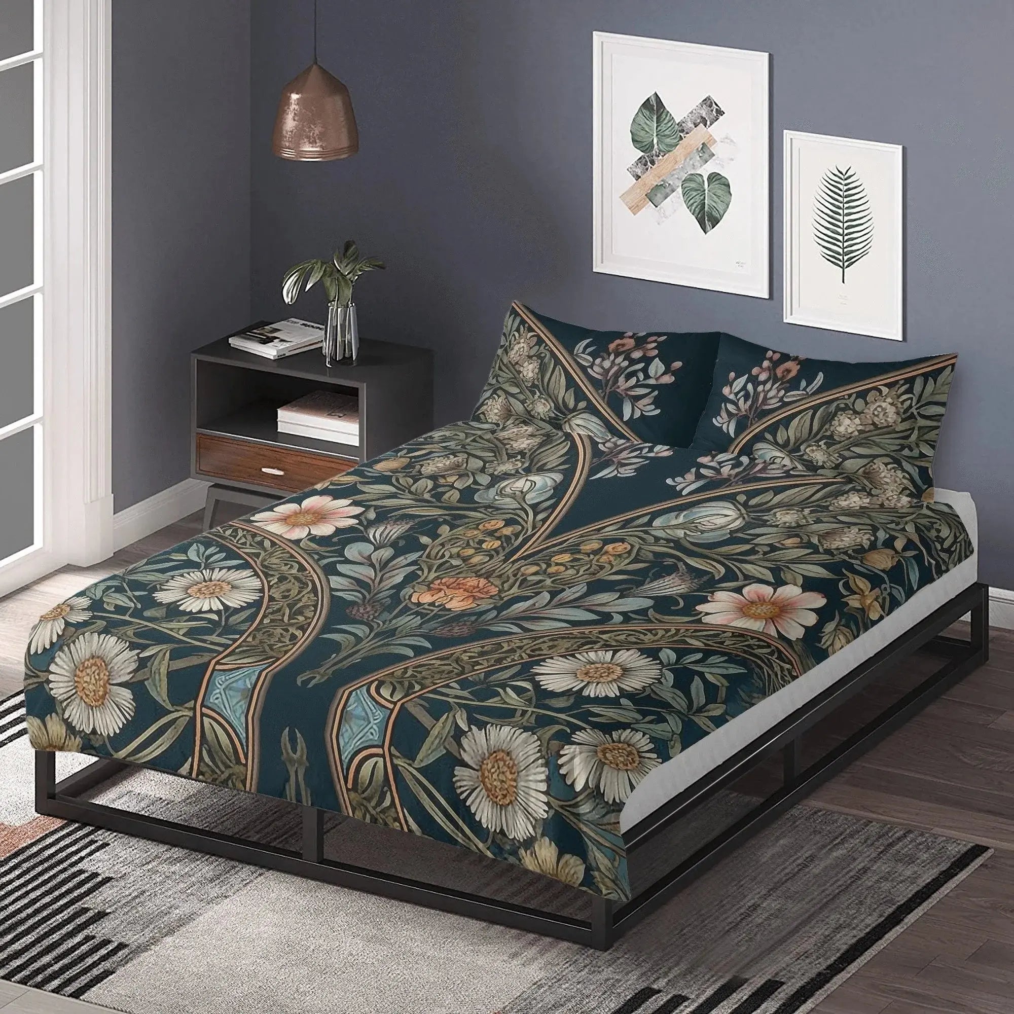 - Dark Cottagecore Forest Animal Bones Witchy 3 Pcs Beddings for Hippie