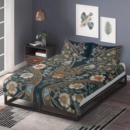 - Dark Cottagecore Forest Animal Bones Witchy 3 Pcs Beddings for Hippie