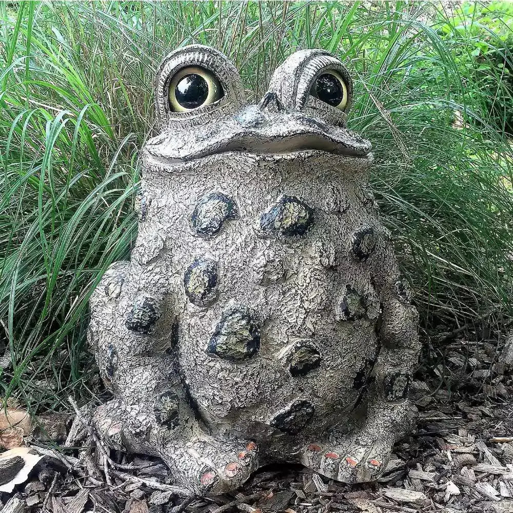 17 In. H. Toad Hollow Jumbo Large Tall Toad Whimsical Home and Garden Statue